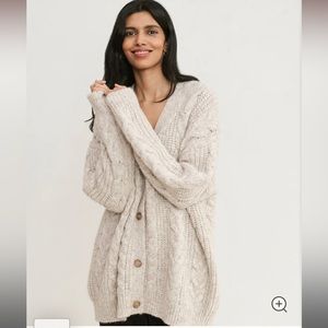 NWT Jenni Kayne Cable Cocoon Cardigan (size M, oatmeal)